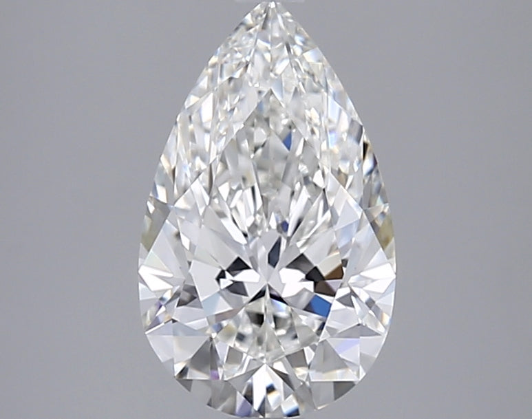 2.02 Carat Pear Shaped, Ideal Cut, F Color, VVS1 Clarity, IGI Certified Lab Grown Diamond