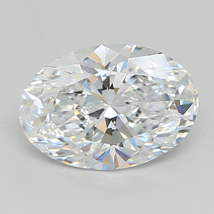 2.62 Carat Oval Shaped, Ideal Cut, D Color, VVS1 Clarity, IGI Certified Lab Grown Diamond