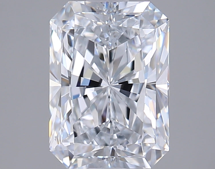 2.02 Carat Radiant Shaped, Excellent Cut, E Color, VVS1 Clarity, IGI Certified Lab Grown Diamond