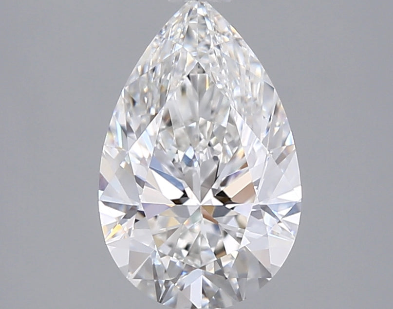 1.55 Carat Pear Shaped, Ideal Cut, E Color, IF Clarity, IGI Certified Lab Grown Diamond