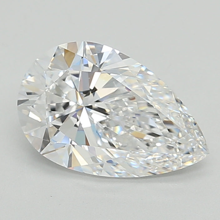 2.54 Carat Pear Shaped, Ideal Cut, D Color, VVS1 Clarity, IGI Certified Lab Grown Diamond