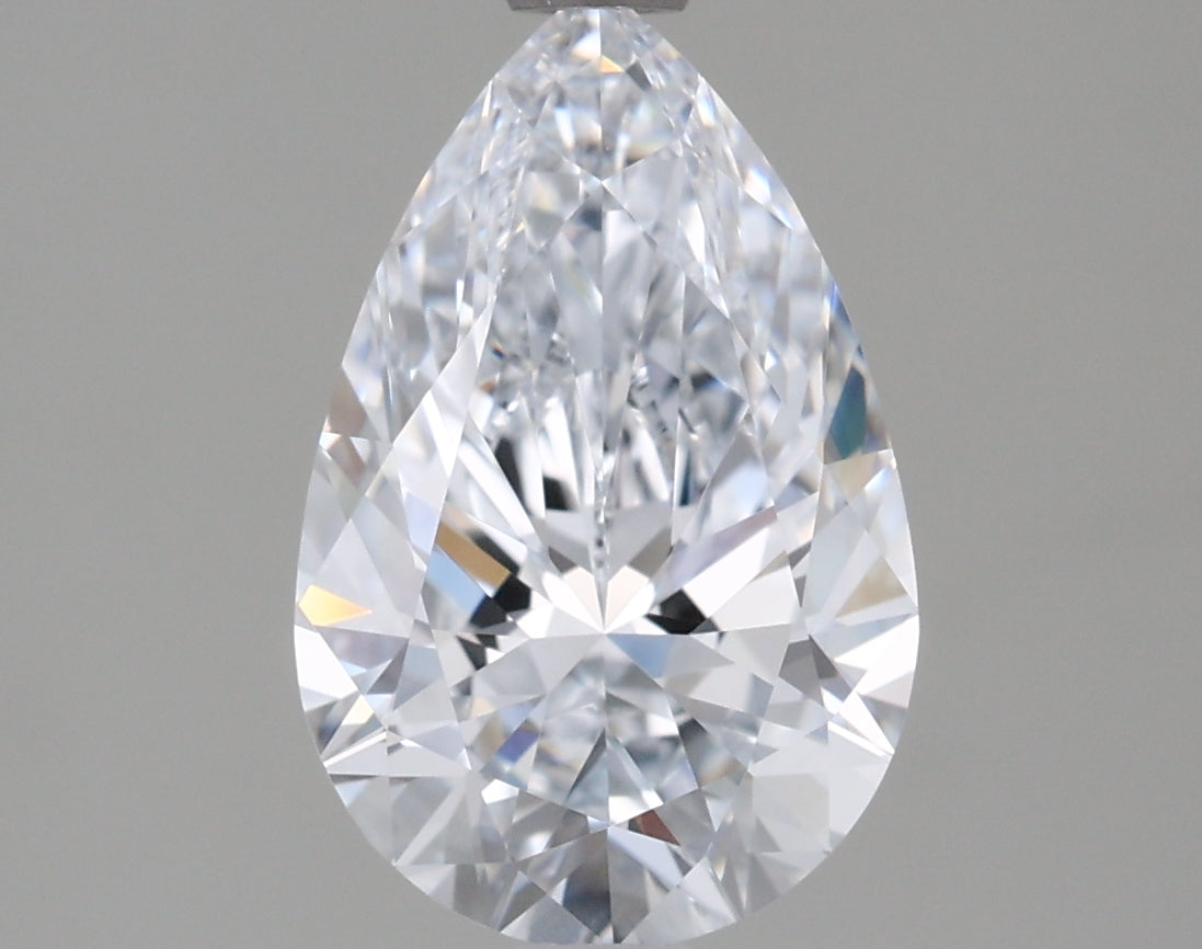 1.56 Carat Pear Shaped, Ideal Cut, D Color, VVS1 Clarity, IGI Certified Lab Grown Diamond