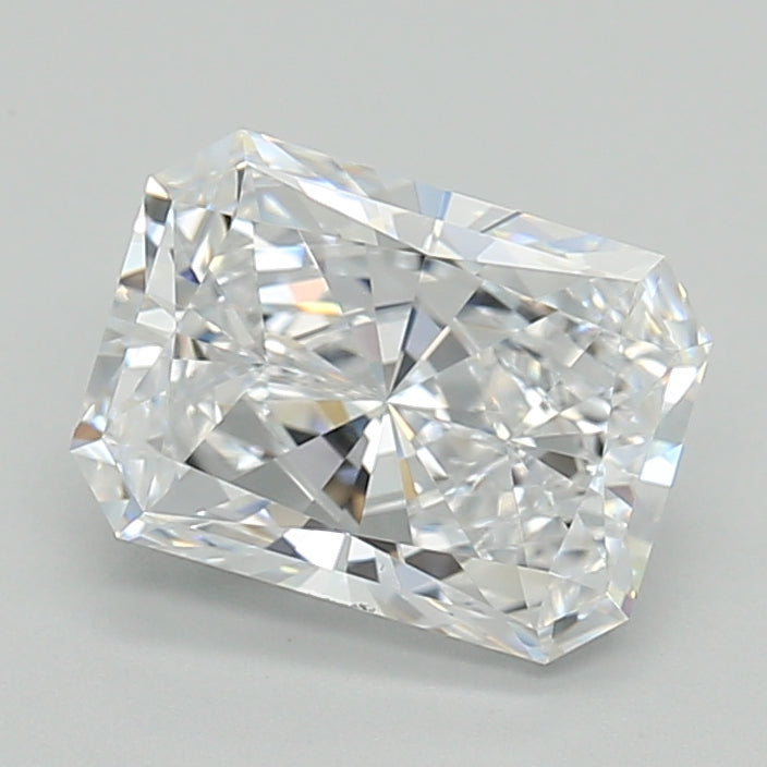 2.08 Carat Radiant Shaped, Ideal Cut, D Color, VVS1 Clarity, IGI Certified Lab Grown Diamond