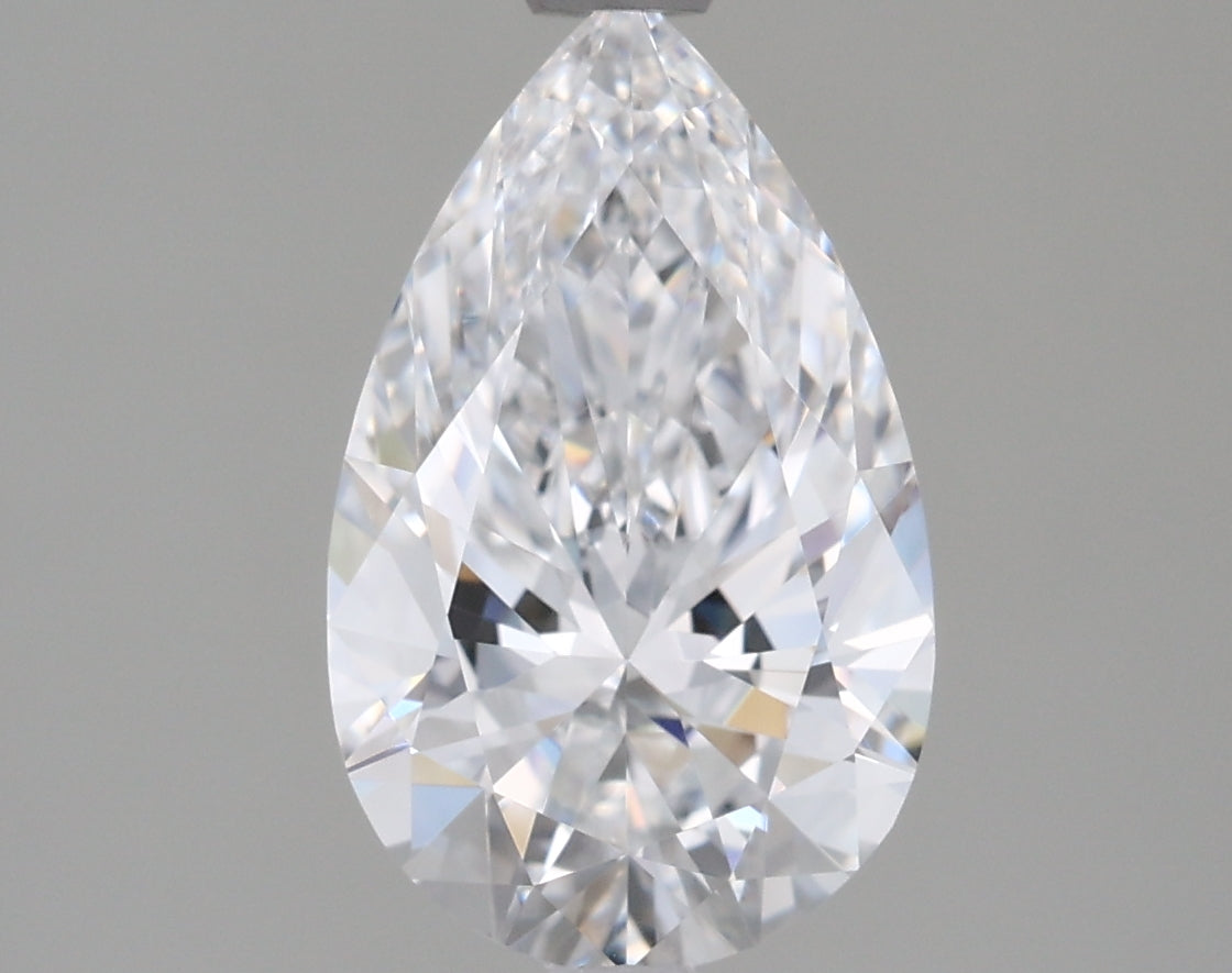 1.52 Carat Pear Shaped, Ideal Cut, D Color, VVS1 Clarity, IGI Certified Lab Grown Diamond