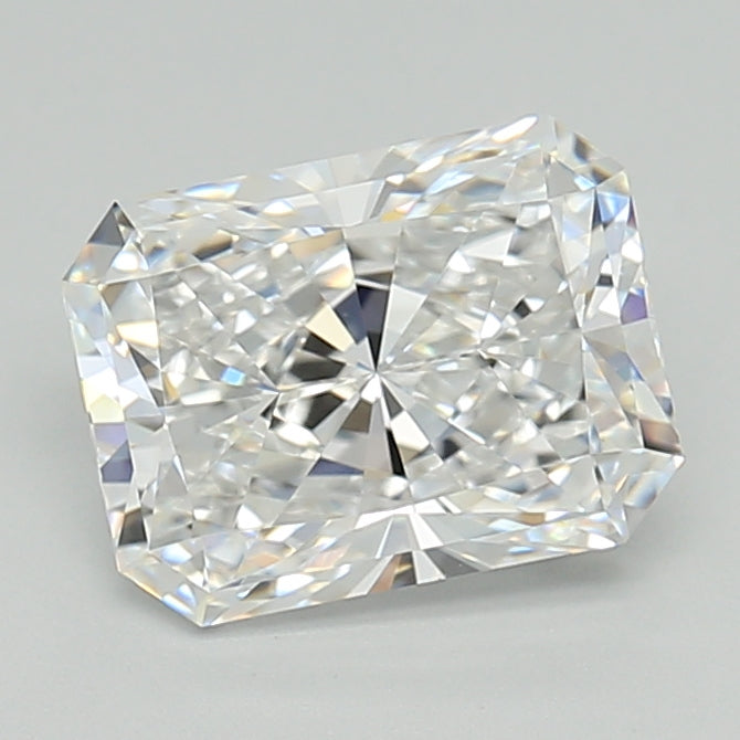 2.04 Carat Radiant Shaped, Ideal Cut, D Color, VVS1 Clarity, IGI Certified Lab Grown Diamond