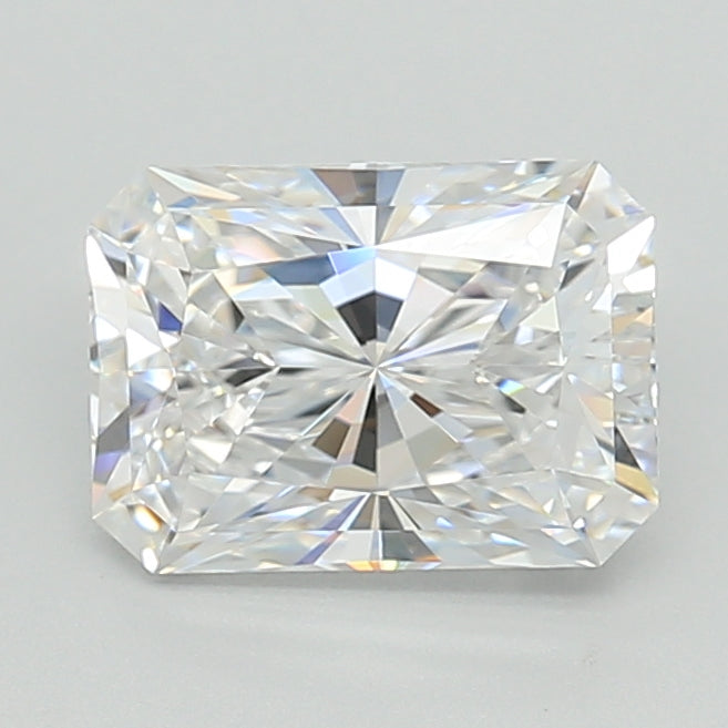 2.02 Carat Radiant Shaped, Excellent Cut, D Color, VVS1 Clarity, IGI Certified Lab Grown Diamond