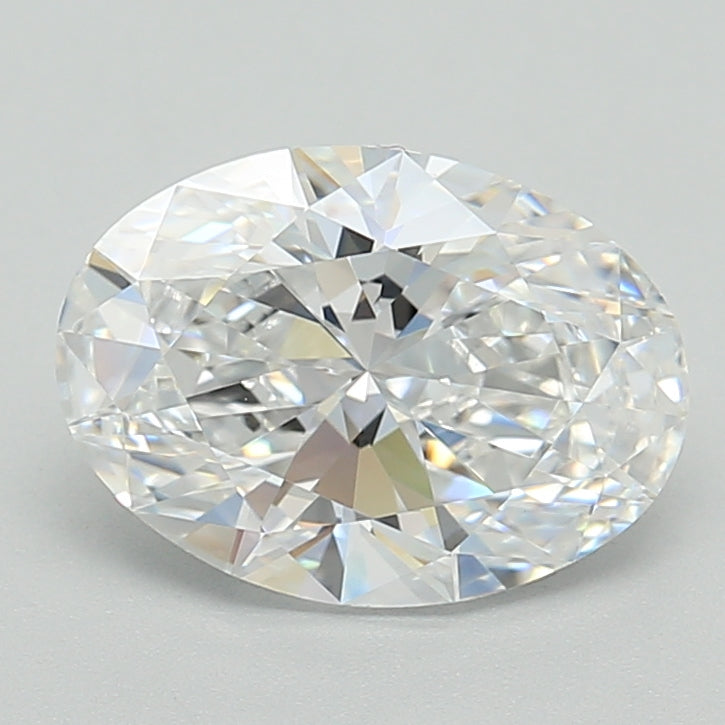 2.61 Carat Oval Shaped, Ideal Cut, D Color, VVS1 Clarity, IGI Certified Lab Grown Diamond