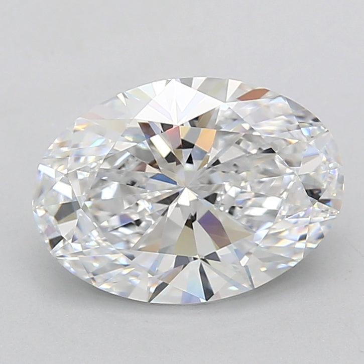 3.14 Carat Oval Shaped, Ideal Cut, D Color, VVS1 Clarity, IGI Certified Lab Grown Diamond