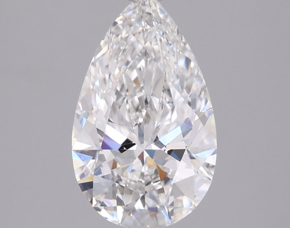 1.71 Carat Pear Shaped, Ideal Cut, E Color, VS2 Clarity, IGI Certified Lab Grown Diamond