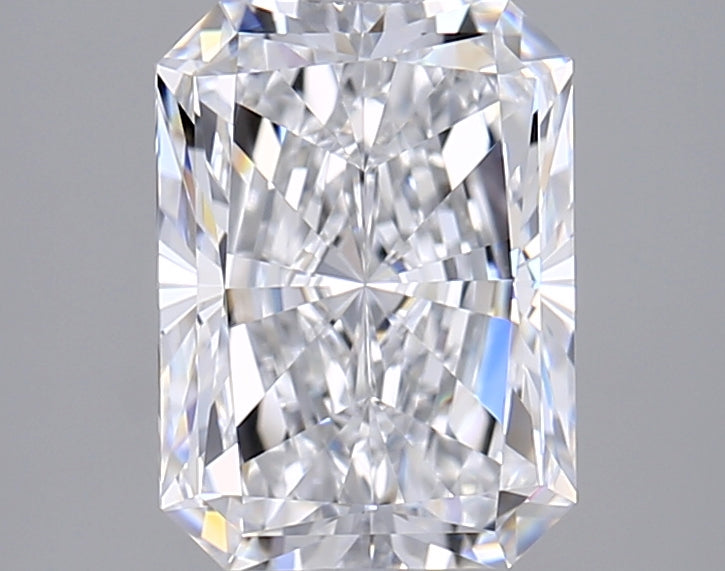 1.90 Carat Radiant Shaped, Excellent Cut, D Color, VVS1 Clarity, IGI Certified Lab Grown Diamond