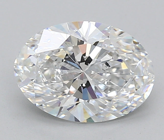 2.54 Carat Oval Shaped, Ideal Cut, D Color, VVS1 Clarity, IGI Certified Lab Grown Diamond