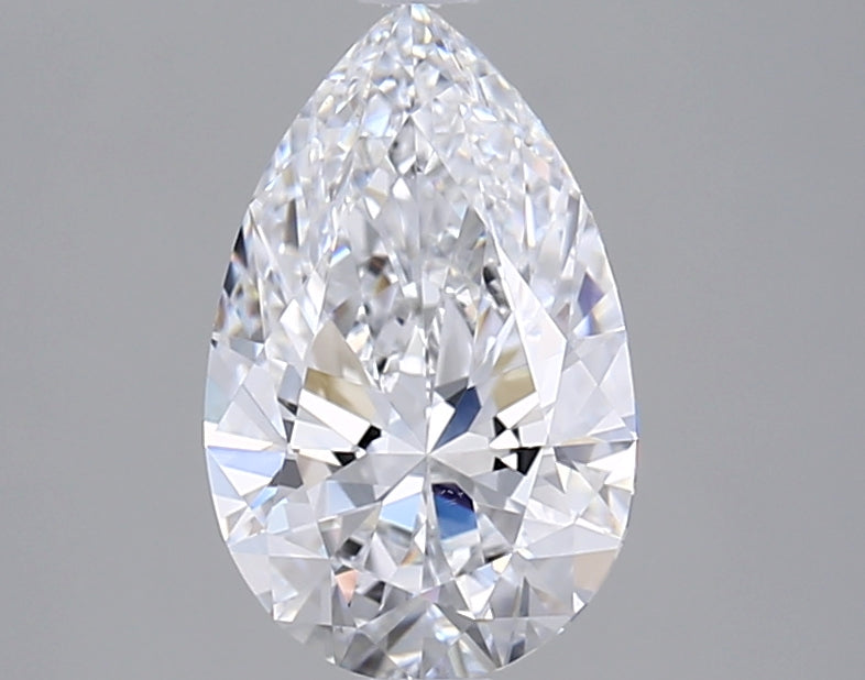 1.57 Carat Pear Shaped, Ideal Cut, D Color, VVS1 Clarity, IGI Certified Lab Grown Diamond