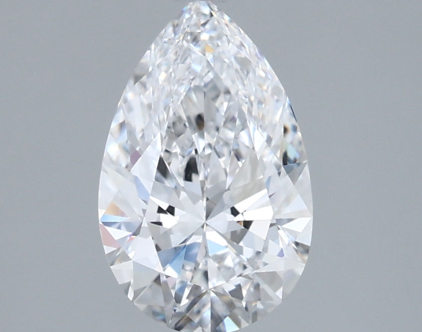 1.54 Carat Pear Shaped, Ideal Cut, D Color, VVS1 Clarity, IGI Certified Lab Grown Diamond
