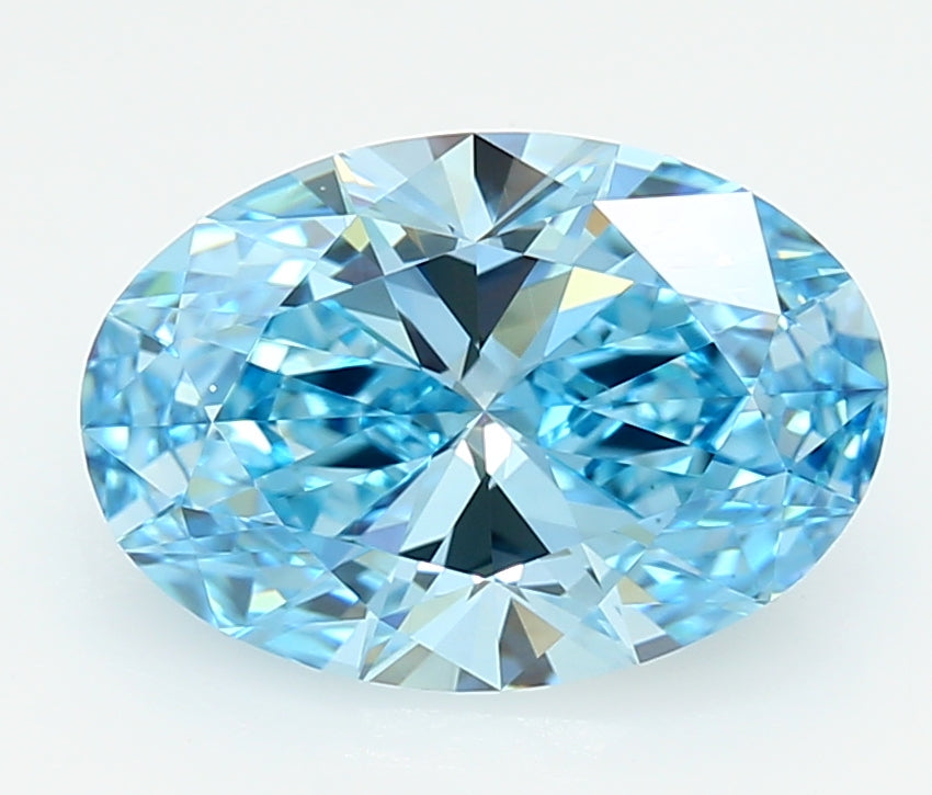 3.00 Carat Oval Shaped, Ideal Cut, VVS1 Clarity, IGI Certified Lab Grown Diamond