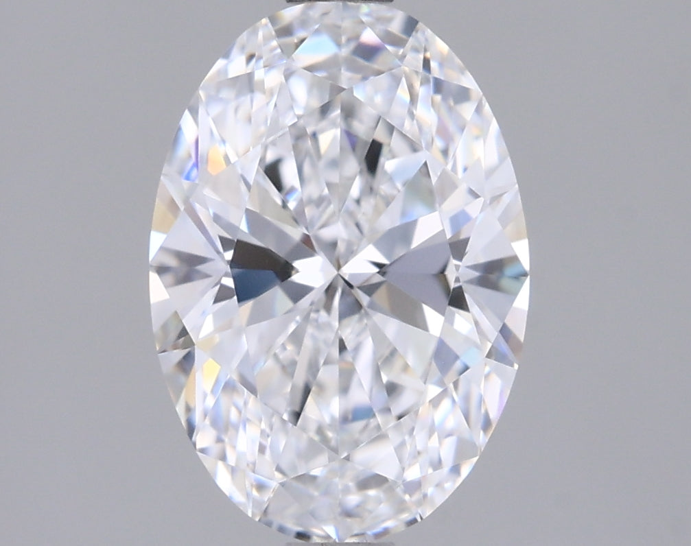 1.54 Carat Oval Shaped, Ideal Cut, D Color, IF Clarity, IGI Certified Lab Grown Diamond