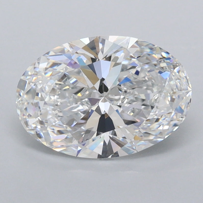 1.51 Carat Oval Shaped, Ideal Cut, D Color, FL Clarity, IGI Certified Lab Grown Diamond