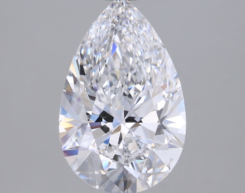 1.51 Carat Pear Shaped, Excellent Cut, D Color, VVS1 Clarity, IGI Certified Lab Grown Diamond