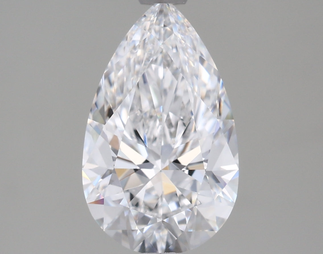 1.57 Carat Pear Shaped, Ideal Cut, D Color, VVS1 Clarity, IGI Certified Lab Grown Diamond