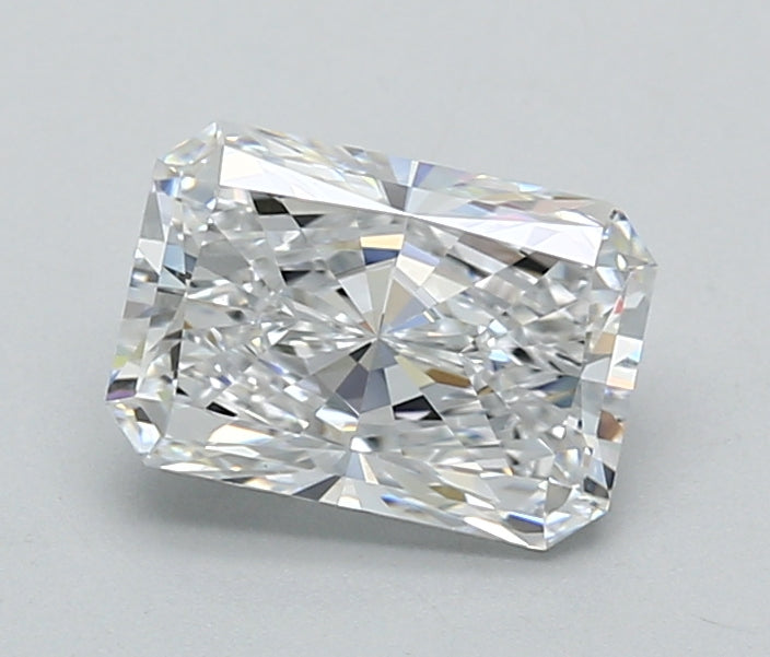 2.02 Carat Radiant Shaped, Excellent Cut, D Color, VVS1 Clarity, IGI Certified Lab Grown Diamond
