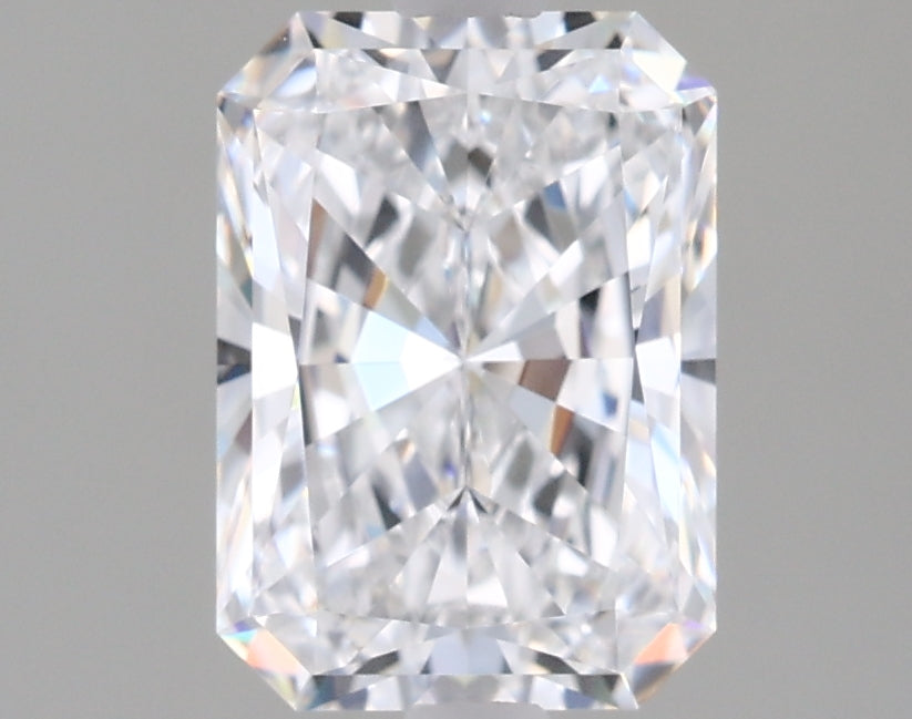 1.63 Carat Radiant Shaped, Ideal Cut, D Color, VVS1 Clarity, IGI Certified Lab Grown Diamond
