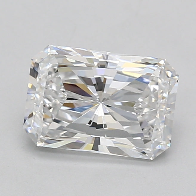2.09 Carat Radiant Shaped, Ideal Cut, D Color, VVS1 Clarity, IGI Certified Lab Grown Diamond