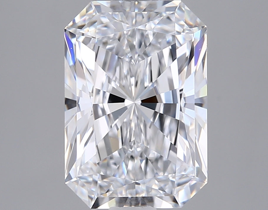1.92 Carat Radiant Shaped, Ideal Cut, D Color, VVS1 Clarity, IGI Certified Lab Grown Diamond