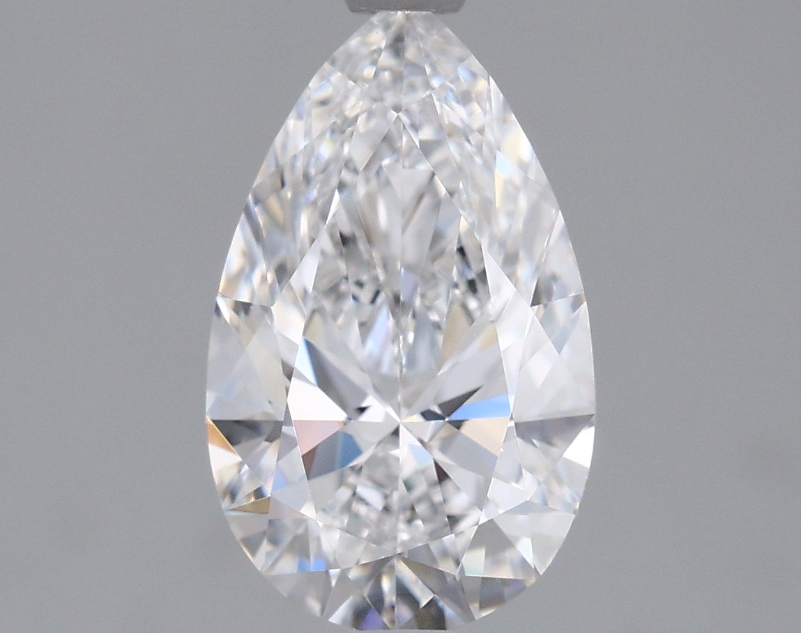 1.51 Carat Pear Shaped, Ideal Cut, D Color, VVS1 Clarity, IGI Certified Lab Grown Diamond