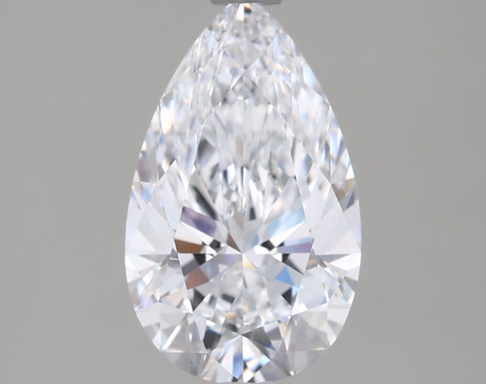 1.54 Carat Pear Shaped, Ideal Cut, D Color, VVS1 Clarity, IGI Certified Lab Grown Diamond