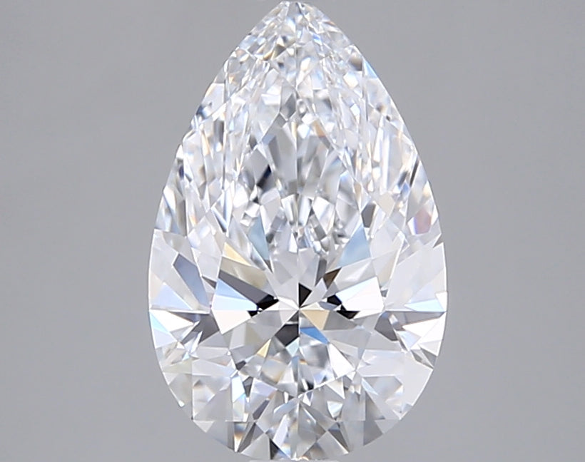 1.68 Carat Pear Shaped, Ideal Cut, D Color, VVS1 Clarity, IGI Certified Lab Grown Diamond