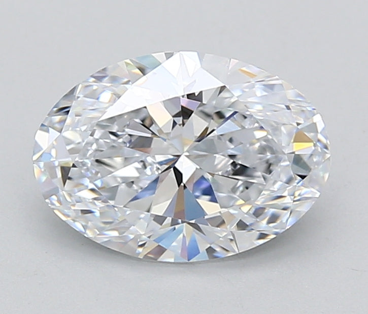 2.57 Carat Oval Shaped, Ideal Cut, D Color, VVS1 Clarity, IGI Certified Lab Grown Diamond