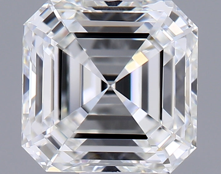 1.05 Carat Asscher Shaped, Ideal Cut, F Color, IF Clarity, IGI Certified Lab Grown Diamond