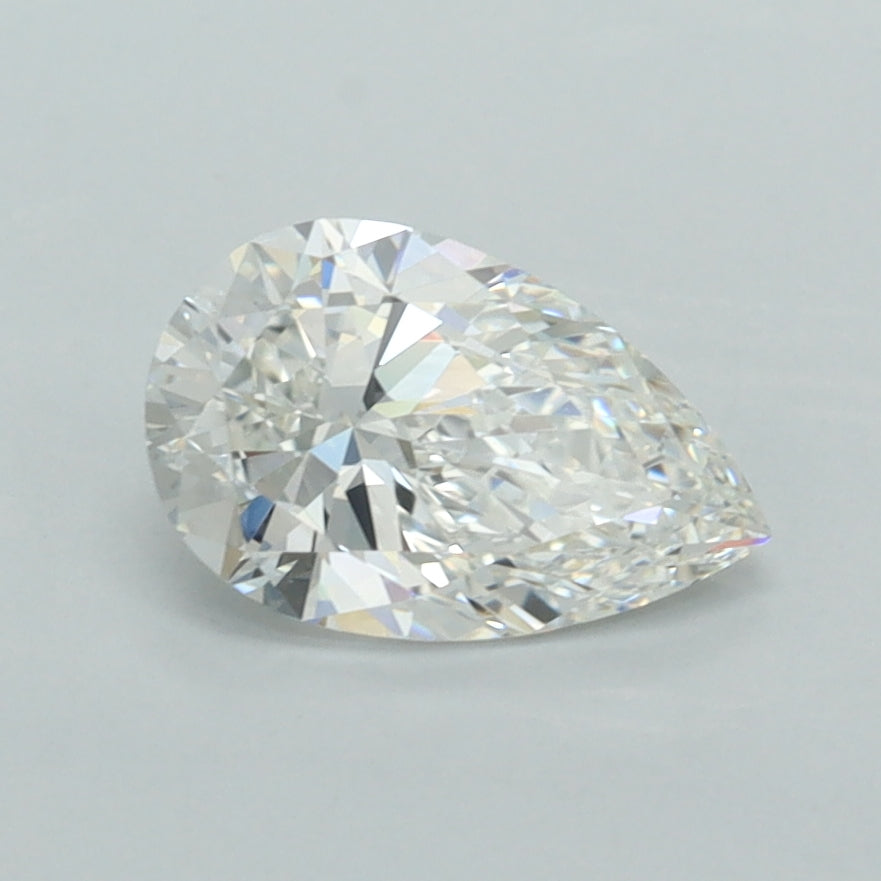 1.03 Carat Pear Shaped, Ideal Cut, F Color, VVS1 Clarity, IGI Certified Lab Grown Diamond