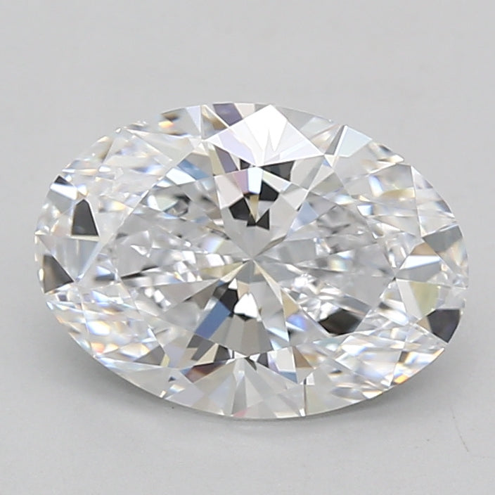 3.10 Carat Oval Shaped, Ideal Cut, D Color, VVS1 Clarity, IGI Certified Lab Grown Diamond