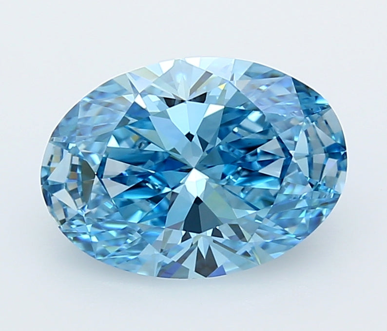 3.13 Carat Oval Shaped, Ideal Cut, VVS2 Clarity, IGI Certified Lab Grown Diamond