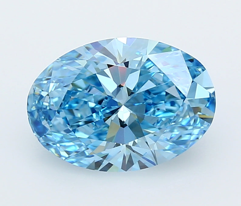 3.01 Carat Oval Shaped, Ideal Cut, VVS2 Clarity, IGI Certified Lab Grown Diamond