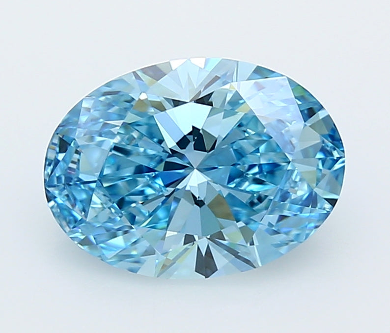 3.00 Carat Oval Shaped, Ideal Cut, VVS1 Clarity, IGI Certified Lab Grown Diamond