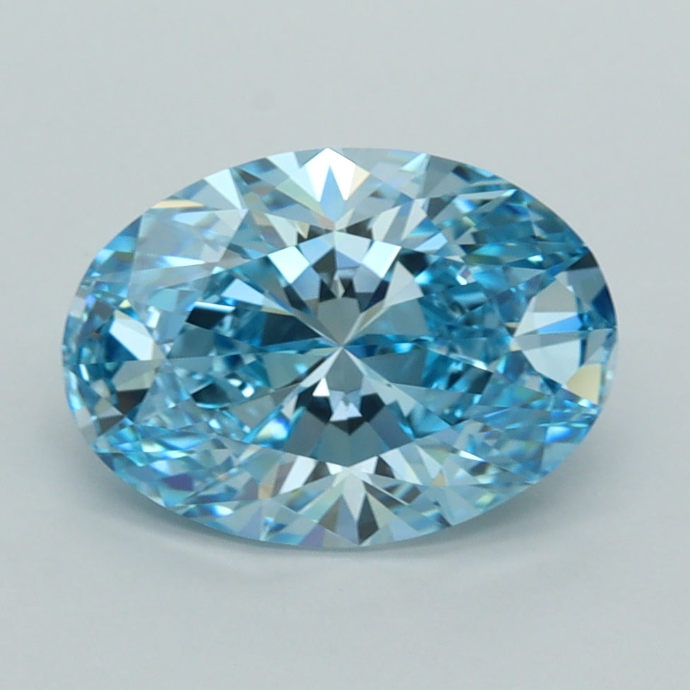 2.53 Carat Oval Shaped, Ideal Cut, VVS1 Clarity, IGI Certified Lab Grown Diamond