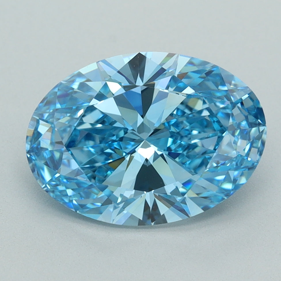 3.01 Carat Oval Shaped, Ideal Cut, VVS1 Clarity, IGI Certified Lab Grown Diamond