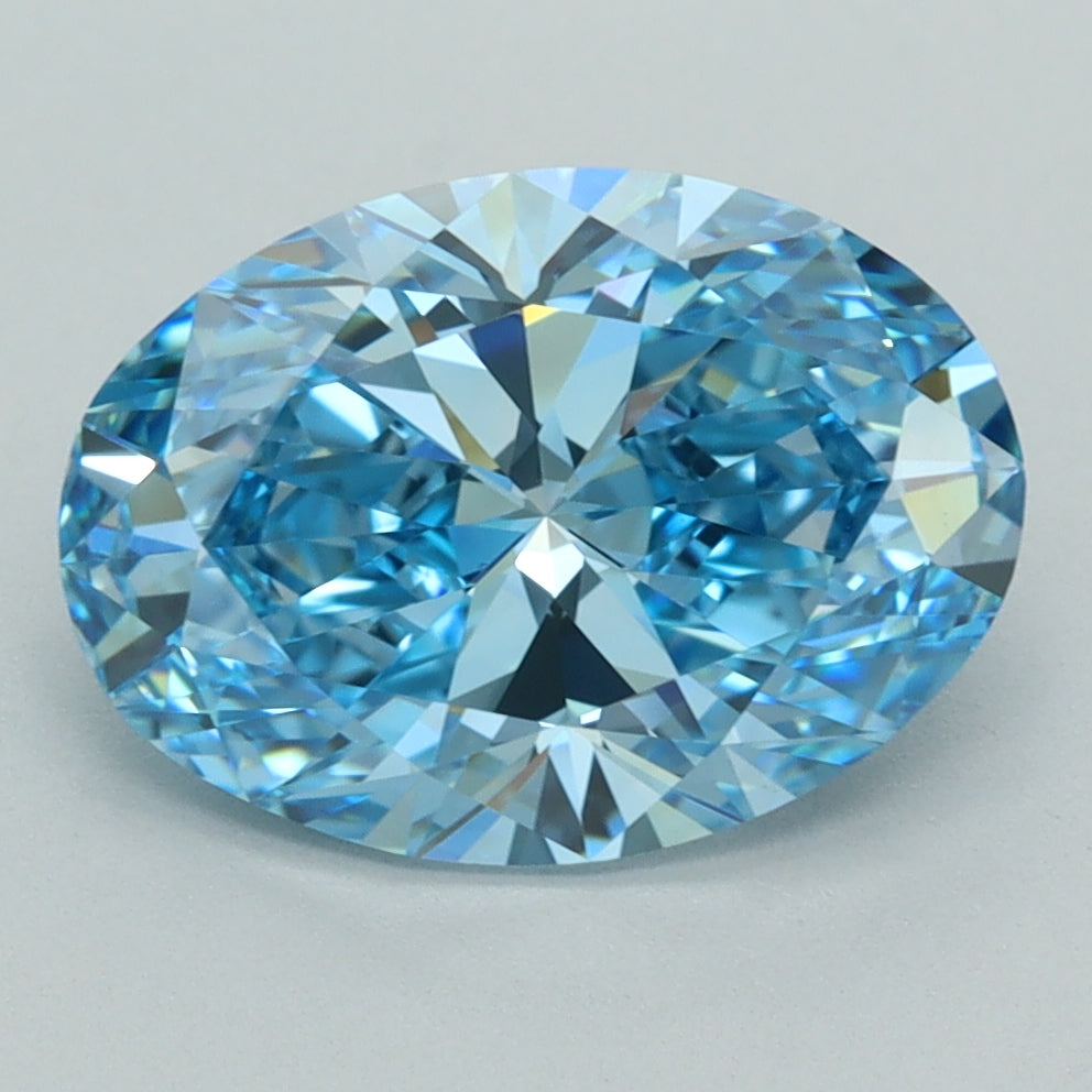 3.50 Carat Oval Shaped, Ideal Cut, VS1 Clarity, IGI Certified Lab Grown Diamond