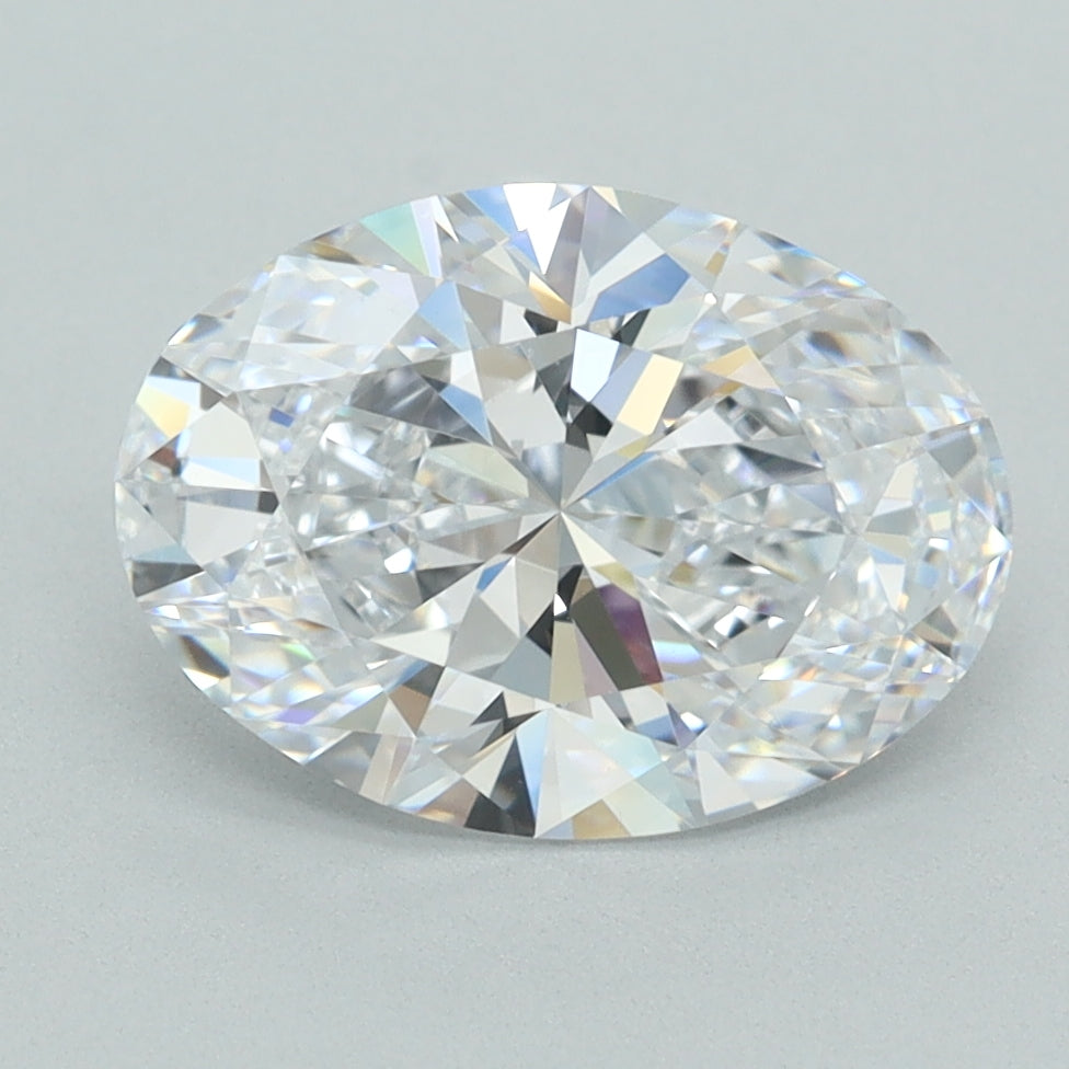 2.85 Carat Oval Shaped, Ideal Cut, D Color, VVS1 Clarity, IGI Certified Lab Grown Diamond