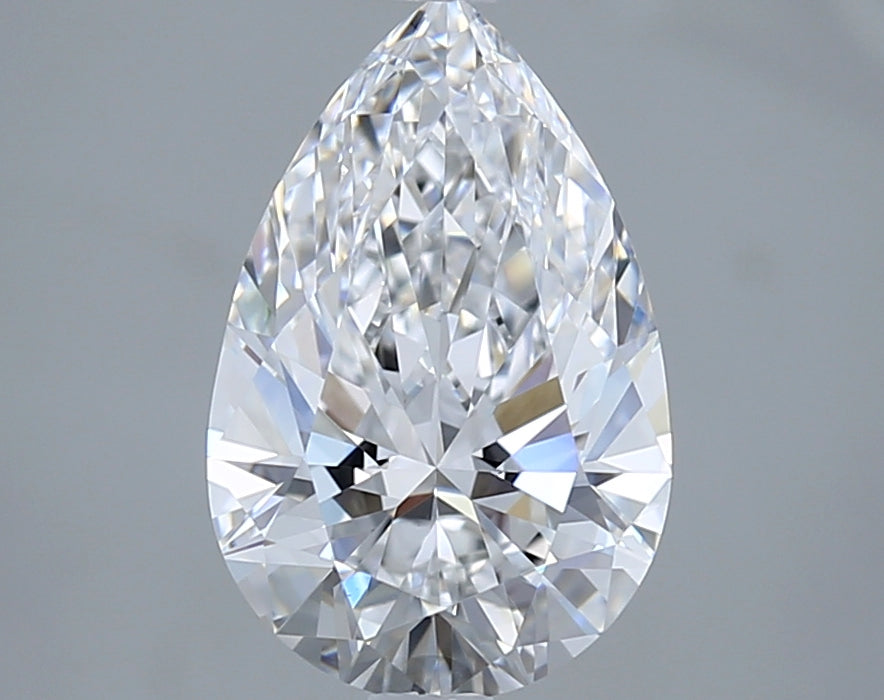 1.96 Carat Pear Shaped, Ideal Cut, D Color, VS1 Clarity, IGI Certified Lab Grown Diamond