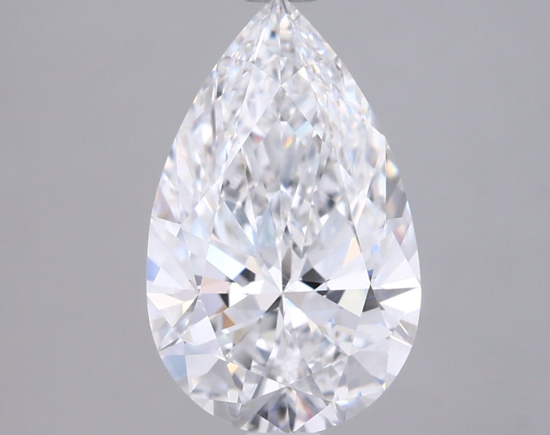 2.01 Carat Pear Shaped, Ideal Cut, D Color, VS2 Clarity, IGI Certified Lab Grown Diamond