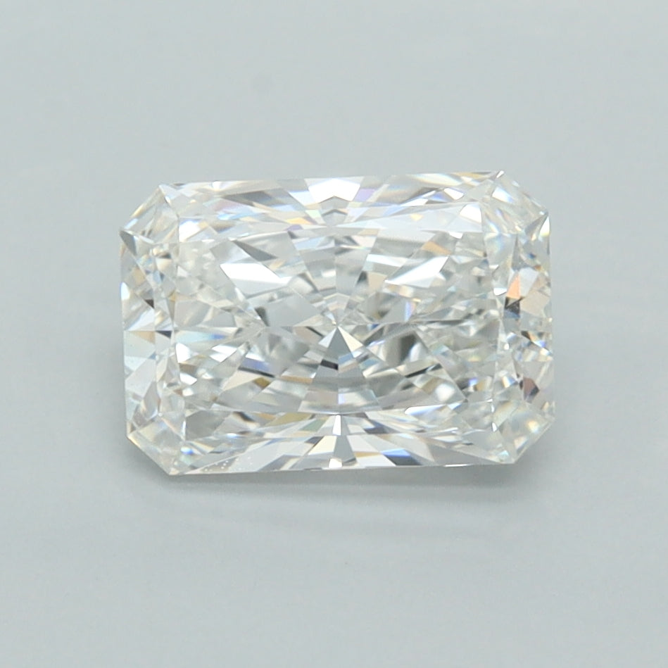 1.59 Carat Radiant Shaped, Ideal Cut, E Color, VVS1 Clarity, IGI Certified Lab Grown Diamond