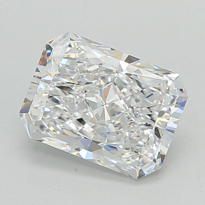 2.04 Carat Radiant Shaped, Ideal Cut, D Color, VVS1 Clarity, IGI Certified Lab Grown Diamond