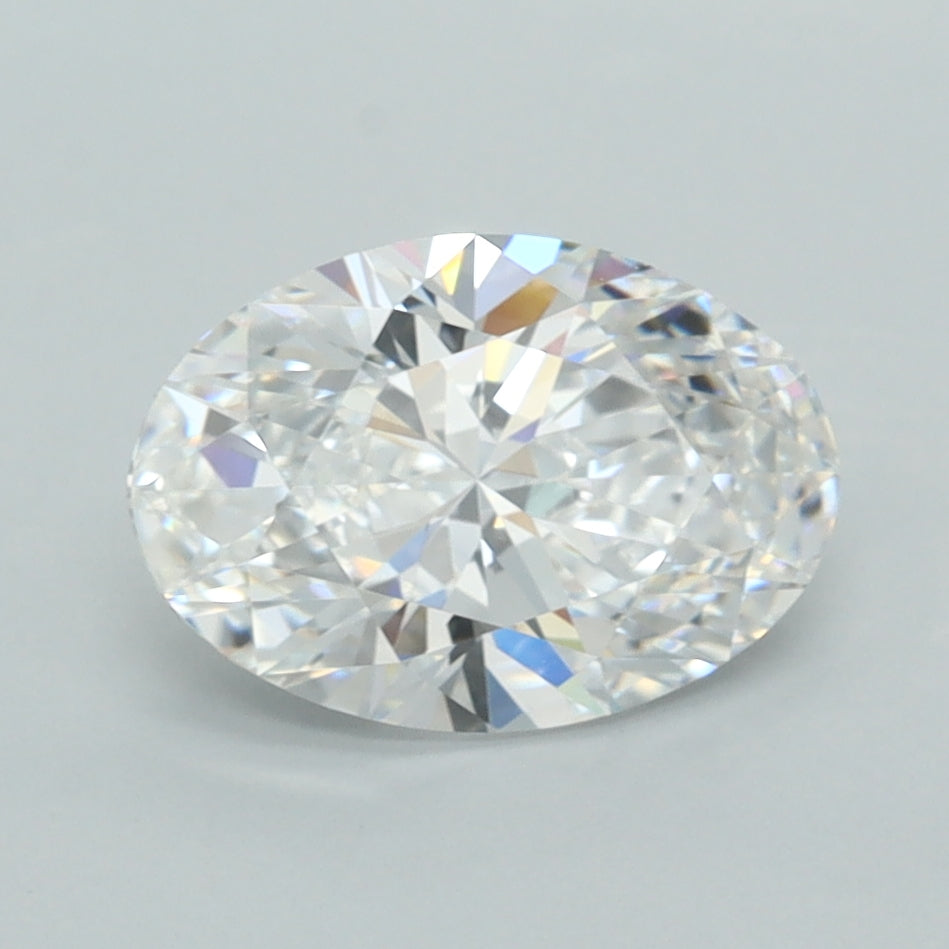 1.85 Carat Oval Shaped, Excellent Cut, D Color, VVS1 Clarity, IGI Certified Lab Grown Diamond