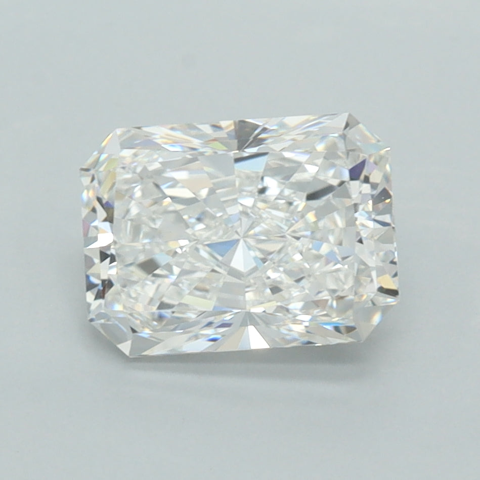 1.93 Carat Radiant Shaped, Excellent Cut, E Color, VVS1 Clarity, IGI Certified Lab Grown Diamond
