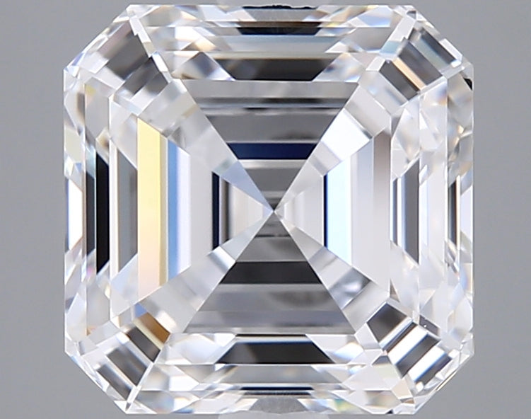 2.51 Carat Asscher Shaped, Ideal Cut, D Color, VVS1 Clarity, IGI Certified Lab Grown Diamond