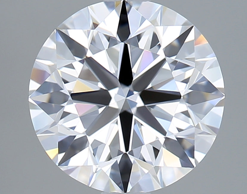 1.99 Carat Round Shaped, Excellent Cut, D Color, VVS2 Clarity, IGI Certified Lab Grown Diamond