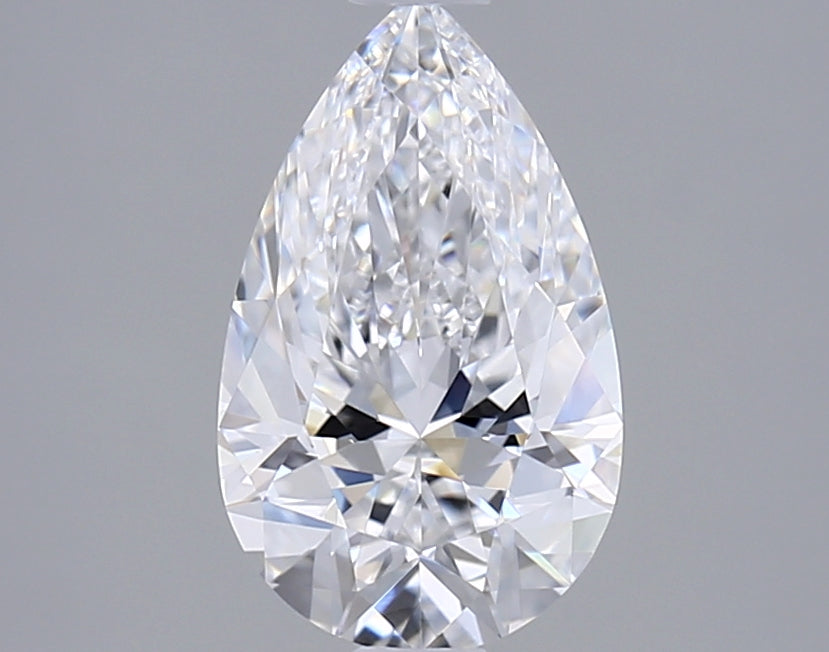 1.50 Carat Pear Shaped, Excellent Cut, D Color, VVS2 Clarity, IGI Certified Lab Grown Diamond