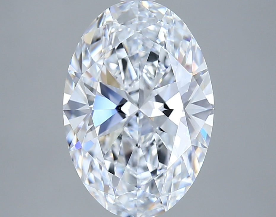 3.15 Carat Oval Shaped, Ideal Cut, E Color, VVS1 Clarity, IGI Certified Lab Grown Diamond